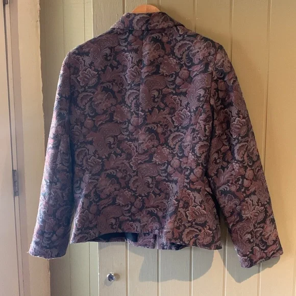 Vintage Paisley Blazer Jones New York Size 12 - Picture 5 of 6
